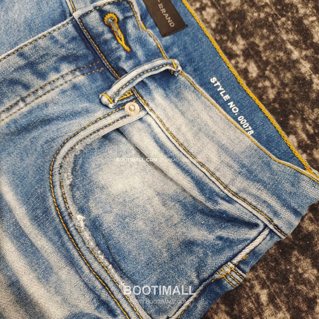 퍼플브랜드 코튼 디스트레스 슬림핏 데님 팬츠 PURPLE BRAND Cotton Distressed Slim Fit Denim Pants PU007800 4