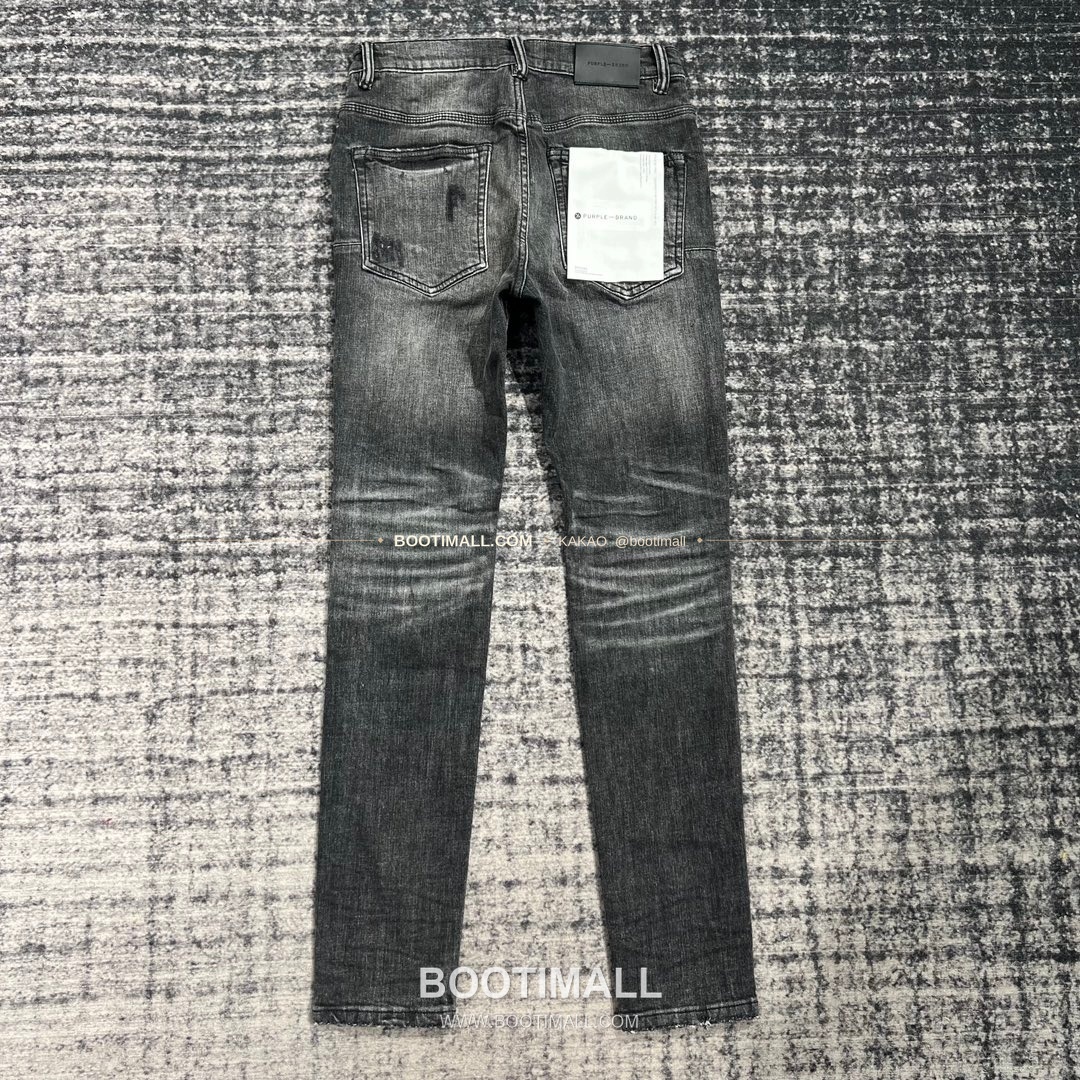 퍼플브랜드 코튼 디스트레스 슬림핏 남성 데님 팬츠 PURPLE BRAND Cotton Distressed Slim Fit Denim Pants PU006400 2