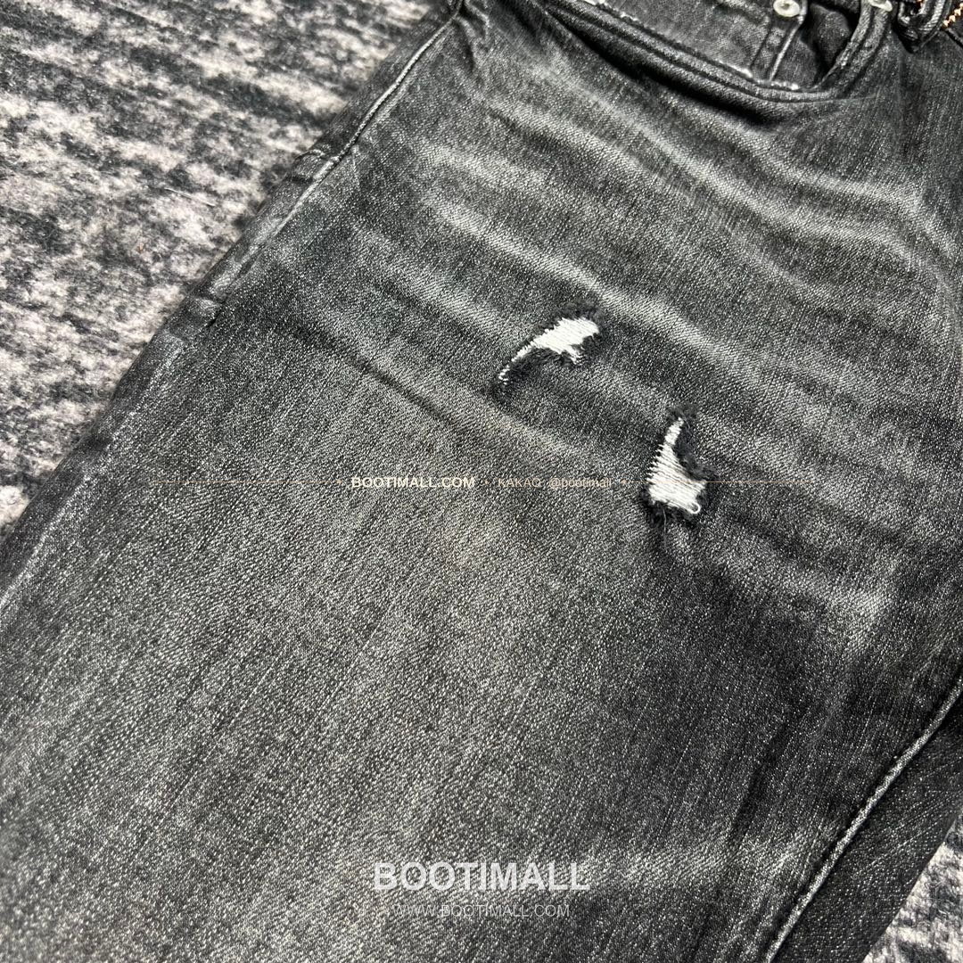 퍼플브랜드 코튼 디스트레스 슬림핏 남성 데님 팬츠 PURPLE BRAND Cotton Distressed Slim Fit Denim Pants PU006400 5