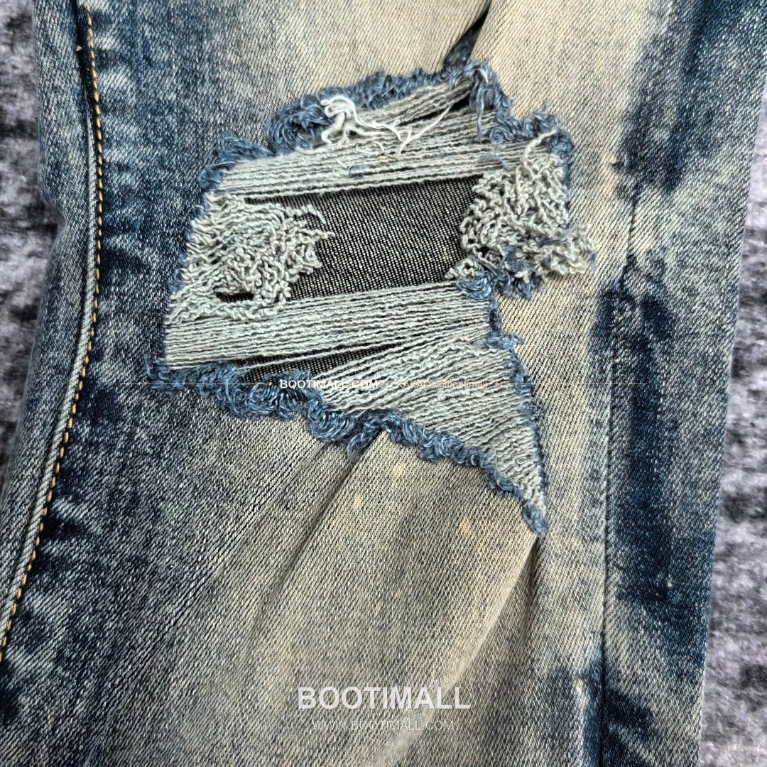 퍼플브랜드 코튼 디스트레스 슬림핏 남성 데님 팬츠 PURPLE BRAND Cotton Distressed Slim Fit Denim Pants PU2023008400 7