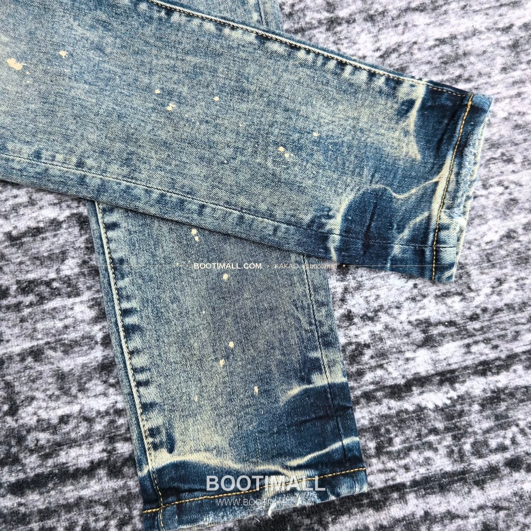 퍼플브랜드 코튼 디스트레스 슬림핏 남성 데님 팬츠 PURPLE BRAND Cotton Distressed Slim Fit Denim Pants PU2023008400 8