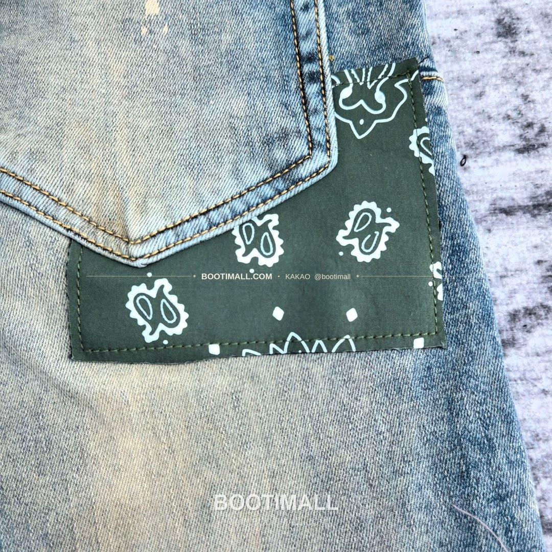 퍼플브랜드 코튼 디스트레스 슬림핏 남성 데님 팬츠 PURPLE BRAND Cotton Distressed Slim Fit Denim Pants PU2023008400 9