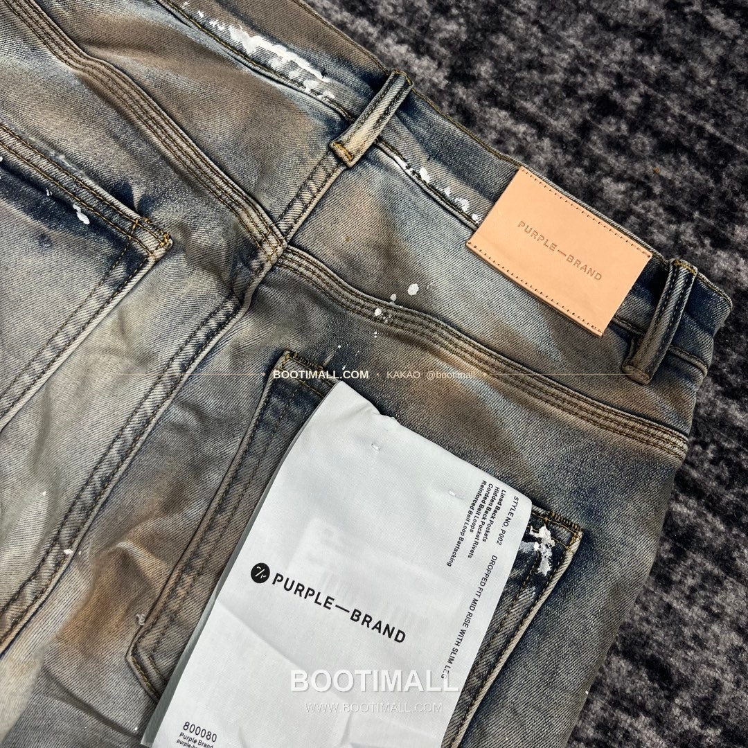 퍼플브랜드 코튼 디스트레스 슬림핏 남성 데님 팬츠 PURPLE BRAND Cotton Distressed Slim Fit Denim Pants PU20231600 9