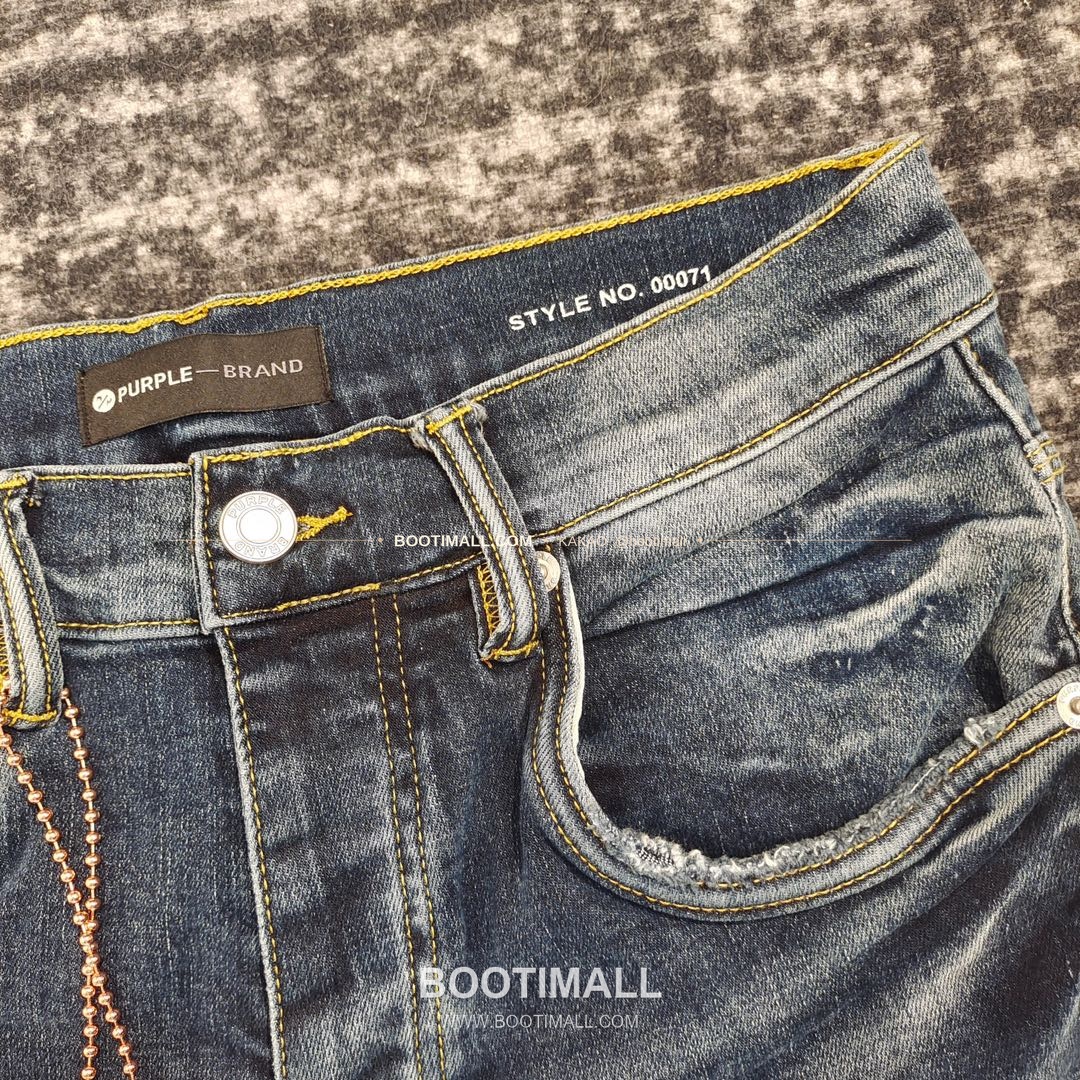 퍼플브랜드 코튼 디스트레스 슬림핏 남성 데님 팬츠 PURPLE BRAND Cotton Distressed Slim Fit Denim Pants PU007100 3