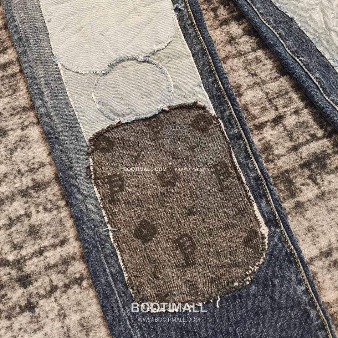 퍼플브랜드 코튼 디스트레스 슬림핏 남성 데님 팬츠 PURPLE BRAND Cotton Distressed Slim Fit Denim Pants PU007100 6
