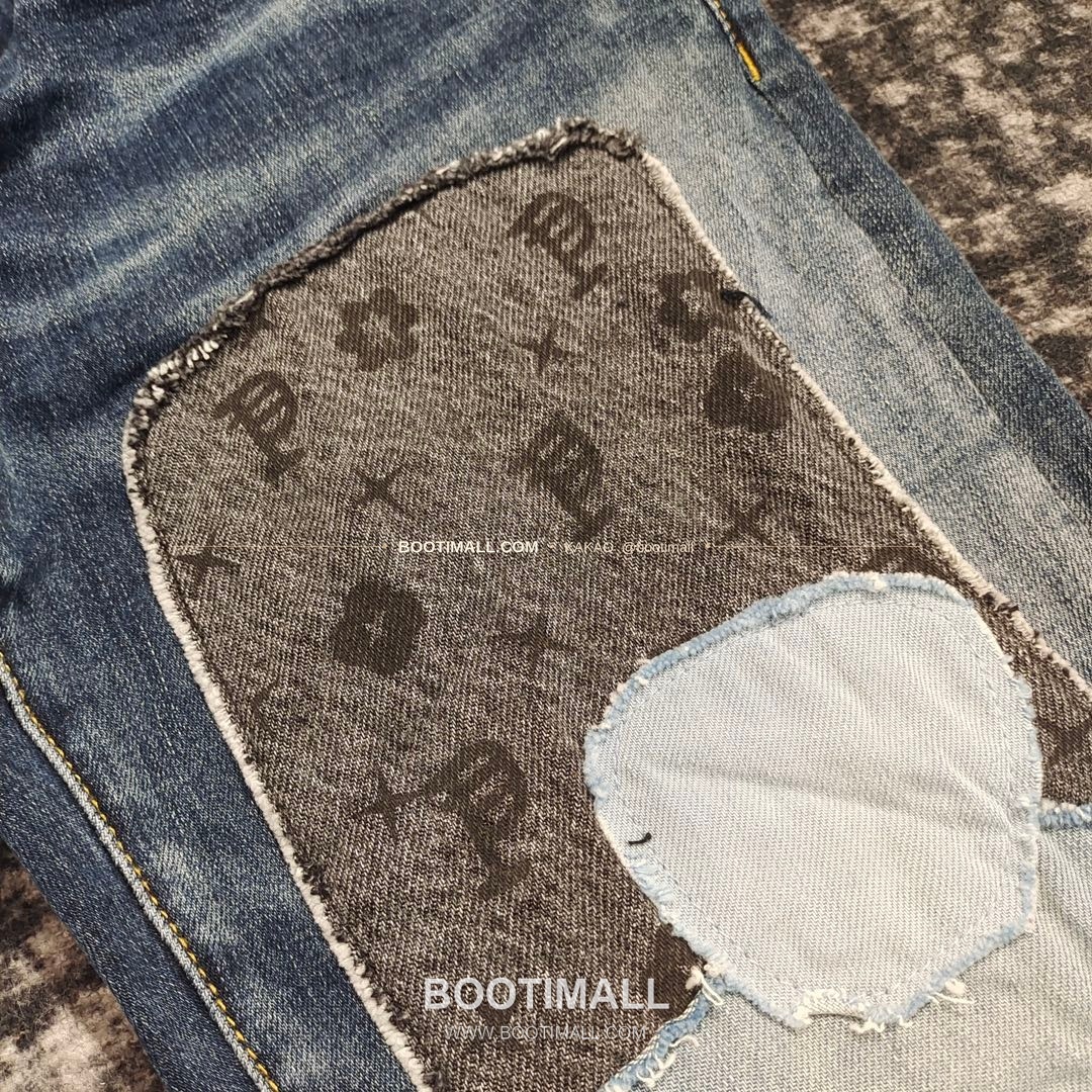 퍼플브랜드 코튼 디스트레스 슬림핏 남성 데님 팬츠 PURPLE BRAND Cotton Distressed Slim Fit Denim Pants PU007100 7