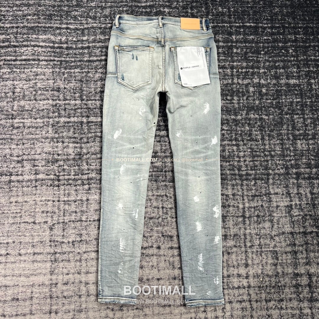 퍼플브랜드 코튼 디스트레스 슬림핏 데님 팬츠 PURPLE BRAND Cotton Distressed Slim Fit Denim Pants PU005900 2