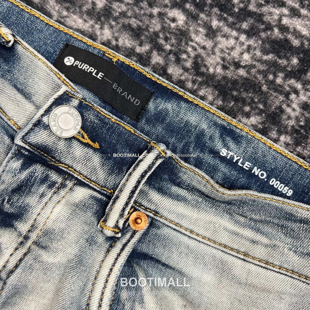 퍼플브랜드 코튼 디스트레스 슬림핏 데님 팬츠 PURPLE BRAND Cotton Distressed Slim Fit Denim Pants PU005900 3