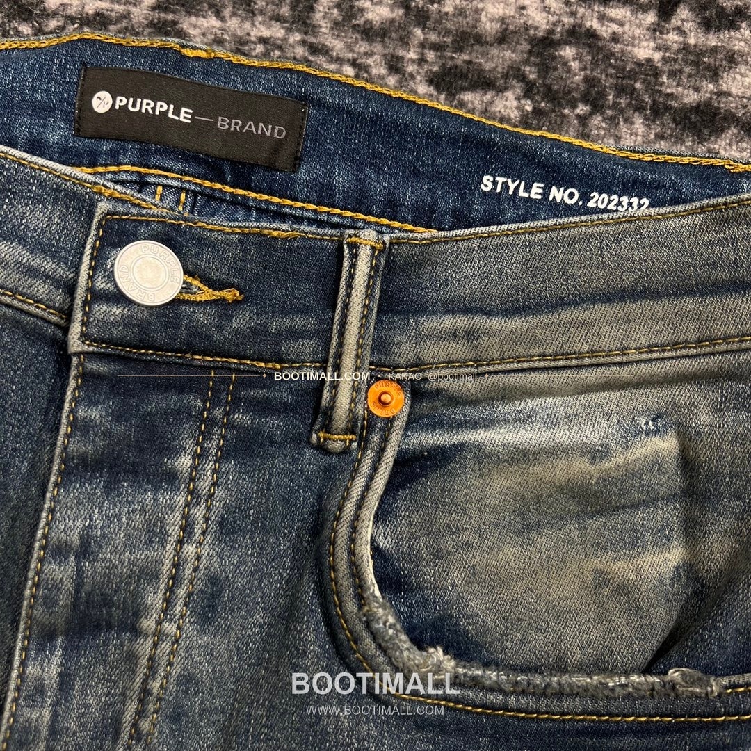 퍼플브랜드 코튼 디스트레스 슬림핏 데님 팬츠 PURPLE BRAND Cotton Distressed Slim Fit Denim Pants PU20233200 3
