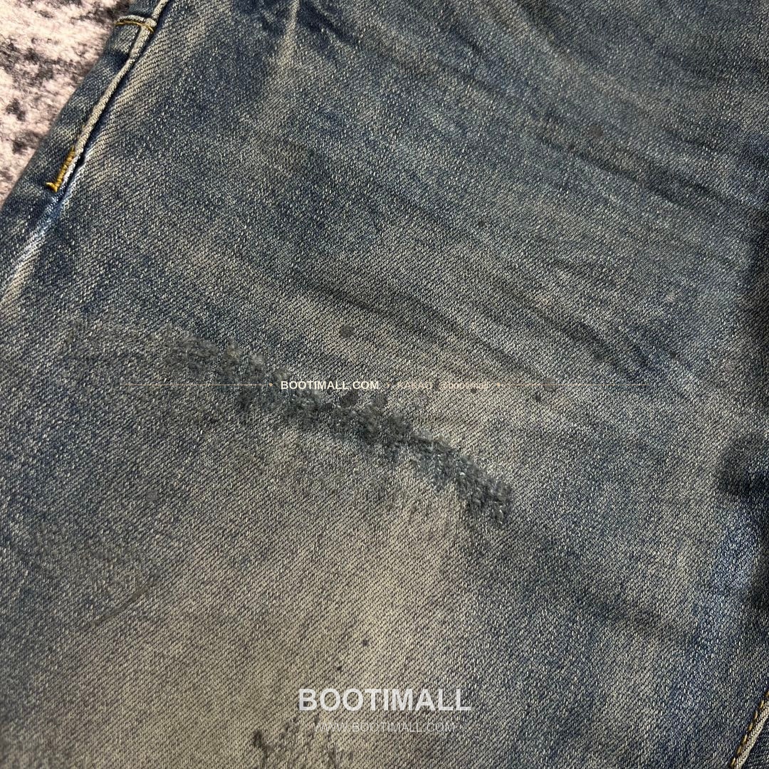 퍼플브랜드 코튼 디스트레스 슬림핏 데님 팬츠 PURPLE BRAND Cotton Distressed Slim Fit Denim Pants PU20233200 5