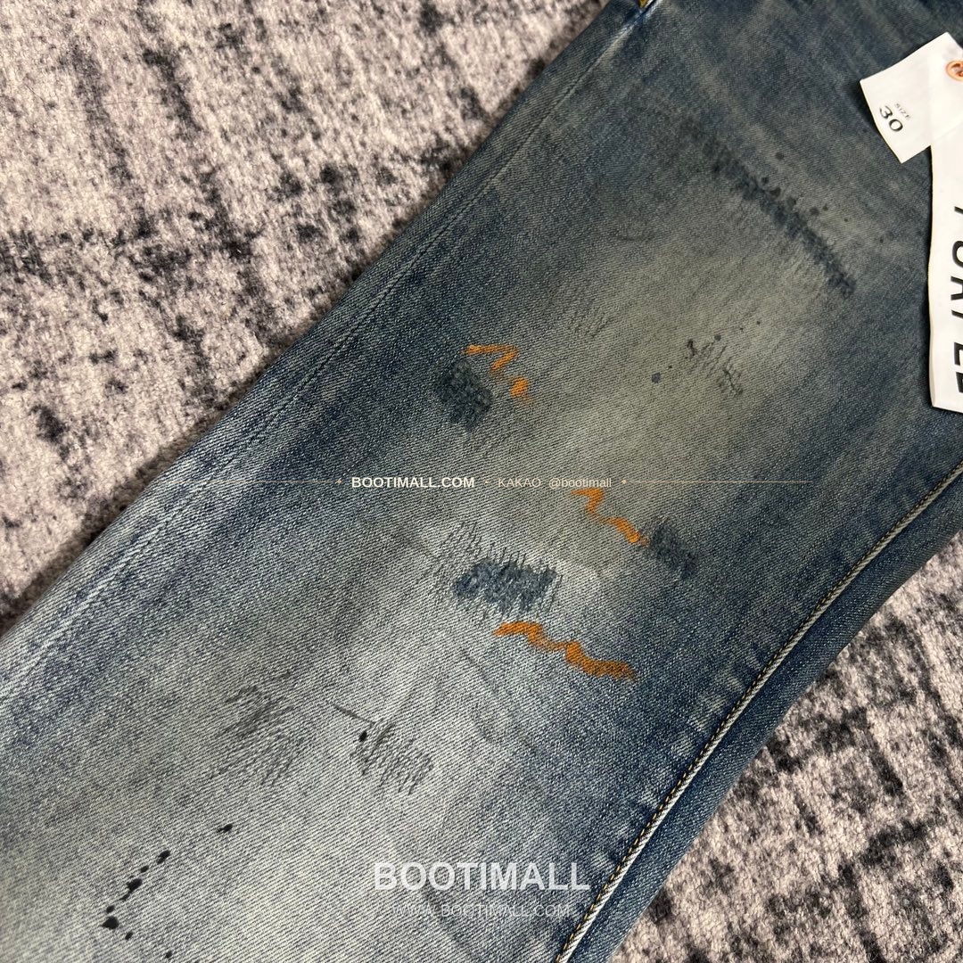 퍼플브랜드 코튼 디스트레스 슬림핏 데님 팬츠 PURPLE BRAND Cotton Distressed Slim Fit Denim Pants PU20233200 6