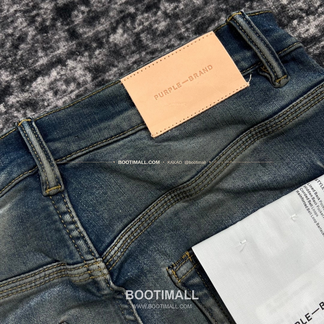 퍼플브랜드 코튼 디스트레스 슬림핏 데님 팬츠 PURPLE BRAND Cotton Distressed Slim Fit Denim Pants PU20233200 9
