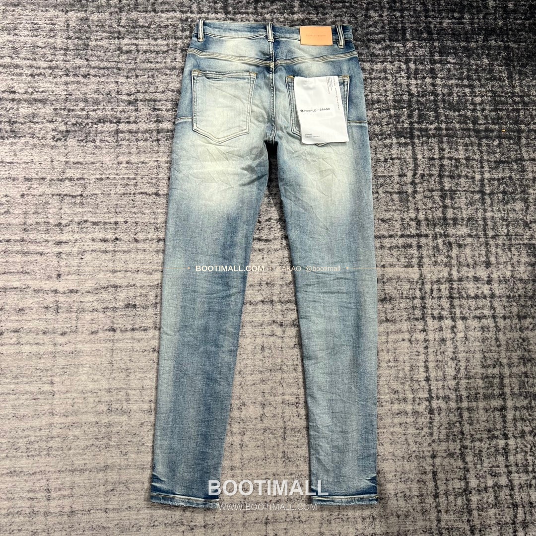 퍼플브랜드 코튼 디스트레스 슬림핏 데님 팬츠 PURPLE BRAND Cotton Distressed Slim Fit Denim Pants PU20232900 2