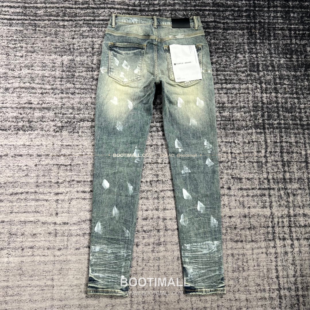 퍼플브랜드 코튼 디스트레스 슬림핏 데님 팬츠 PURPLE BRAND Cotton Distressed Slim Fit Denim Pants PU005000170 2