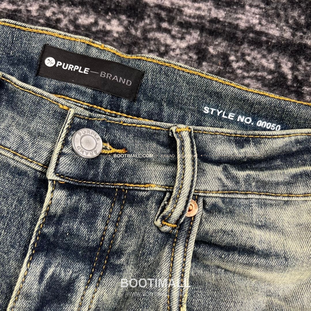 퍼플브랜드 코튼 디스트레스 슬림핏 데님 팬츠 PURPLE BRAND Cotton Distressed Slim Fit Denim Pants PU005000170 3
