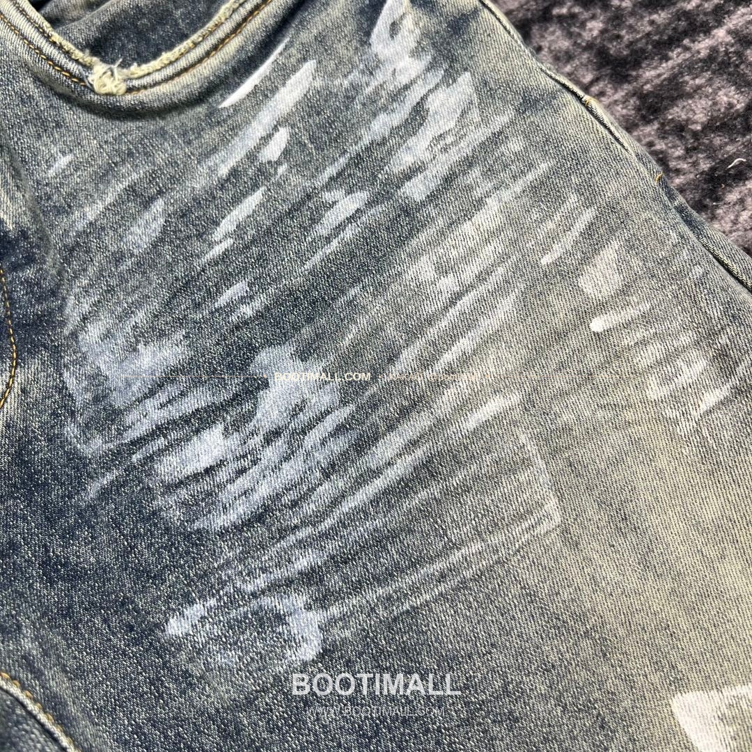 퍼플브랜드 코튼 디스트레스 슬림핏 데님 팬츠 PURPLE BRAND Cotton Distressed Slim Fit Denim Pants PU005000170 6