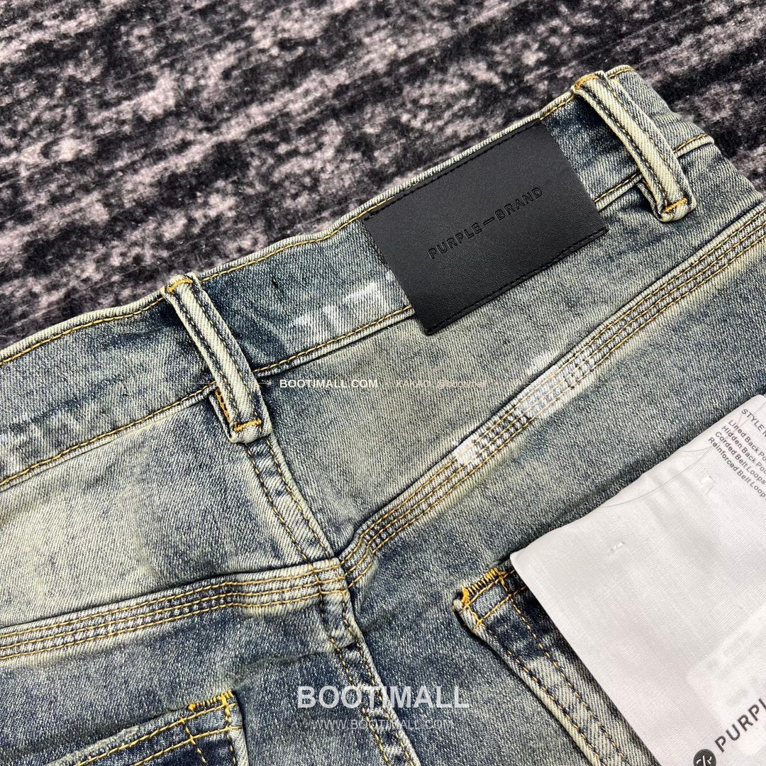 퍼플브랜드 코튼 디스트레스 슬림핏 데님 팬츠 PURPLE BRAND Cotton Distressed Slim Fit Denim Pants PU005000170 9
