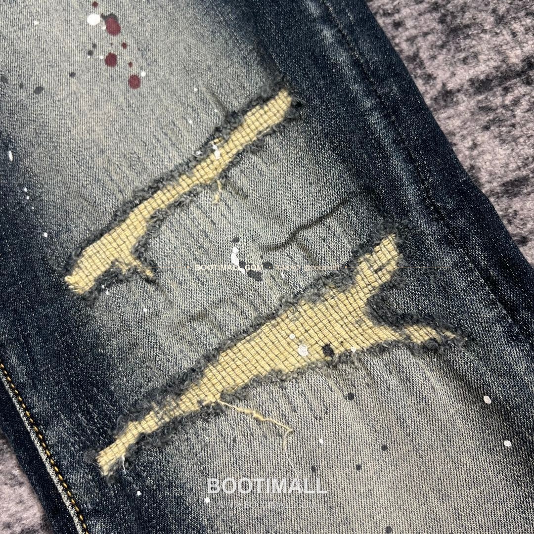 퍼플브랜드 코튼 디스트레스 슬림핏 데님 팬츠 PURPLE BRAND Cotton Distressed Slim Fit Denim Pants PU005 8