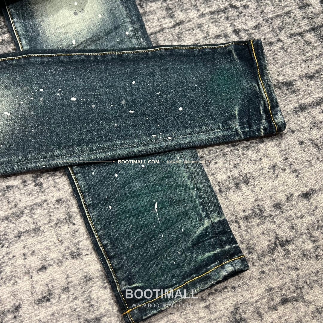 퍼플브랜드 코튼 디스트레스 슬림핏 데님 팬츠 PURPLE BRAND Cotton Distressed Slim Fit Denim Pants PU005 9