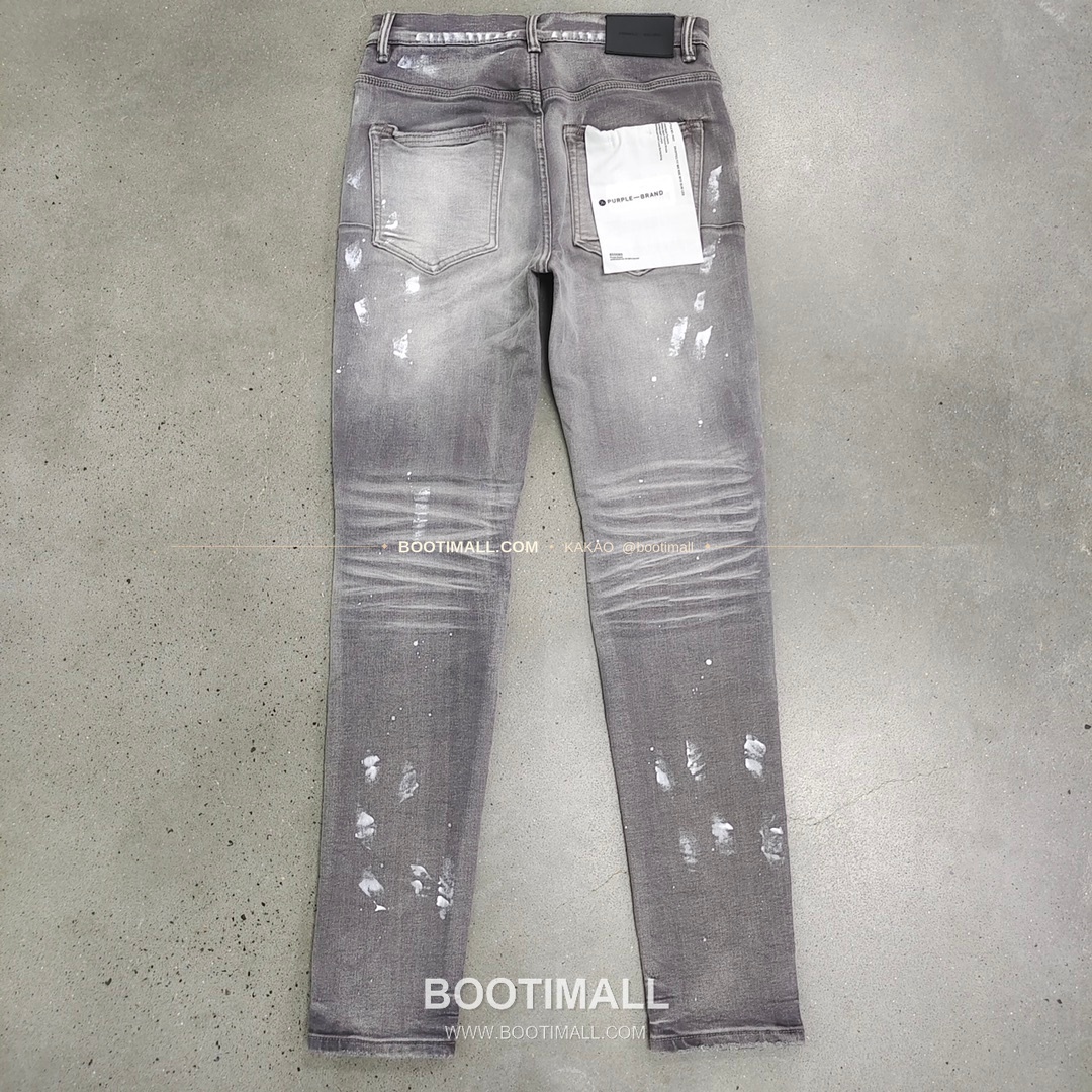 퍼플브랜드 코튼 디스트레스 슬림핏 데님 팬츠 PURPLE BRAND Cotton Distressed Slim Fit Denim Pants PU0098000 2