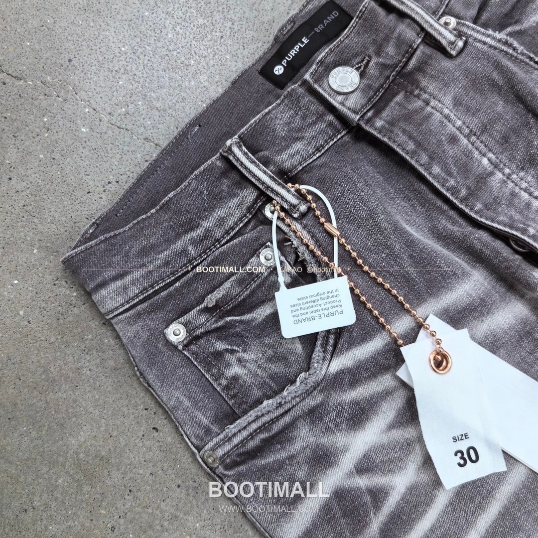 퍼플브랜드 코튼 디스트레스 슬림핏 데님 팬츠 PURPLE BRAND Cotton Distressed Slim Fit Denim Pants PU0098000 3