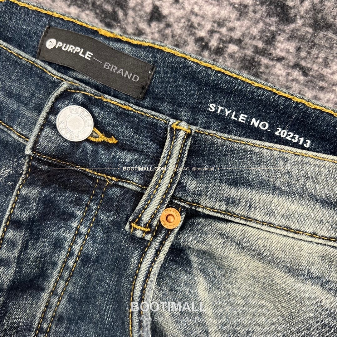 퍼플브랜드 코튼 디스트레스 슬림핏 남성 데님 팬츠 PURPLE BRAND Cotton Distressed Slim Fit Denim Pants PU20231300 3