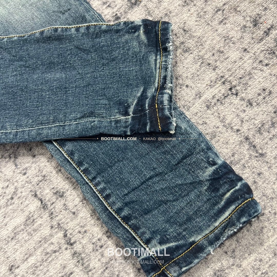 퍼플브랜드 코튼 디스트레스 슬림핏 남성 데님 팬츠 PURPLE BRAND Cotton Distressed Slim Fit Denim Pants PU20231300 8