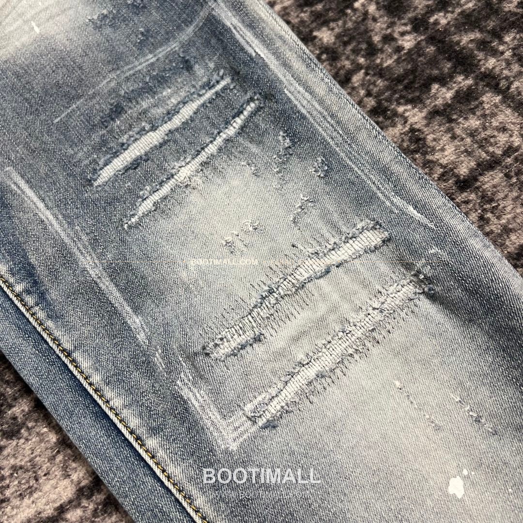 퍼플브랜드 코튼 디스트레스 슬림핏 데님 팬츠 PURPLE BRAND Cotton Distressed Slim Fit Denim Pants PU006500 7