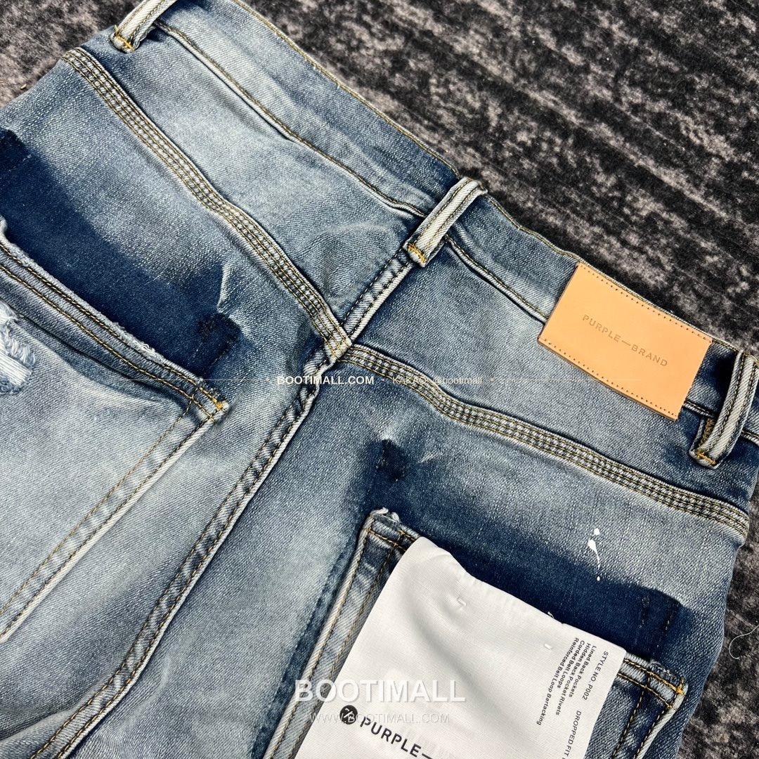 퍼플브랜드 코튼 디스트레스 슬림핏 데님 팬츠 PURPLE BRAND Cotton Distressed Slim Fit Denim Pants PU006500 9