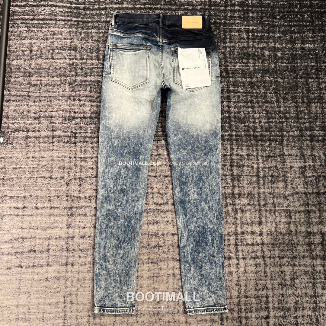 퍼플브랜드 코튼 디스트레스 슬림핏 데님 팬츠 PURPLE BRAND Cotton Distressed Slim Fit Denim Pants PU005800 2