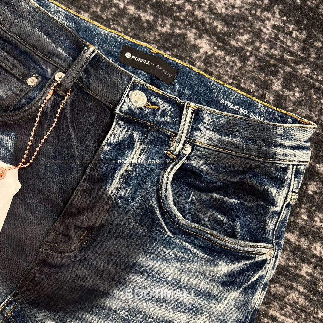 퍼플브랜드 코튼 디스트레스 슬림핏 데님 팬츠 PURPLE BRAND Cotton Distressed Slim Fit Denim Pants PU005800 3