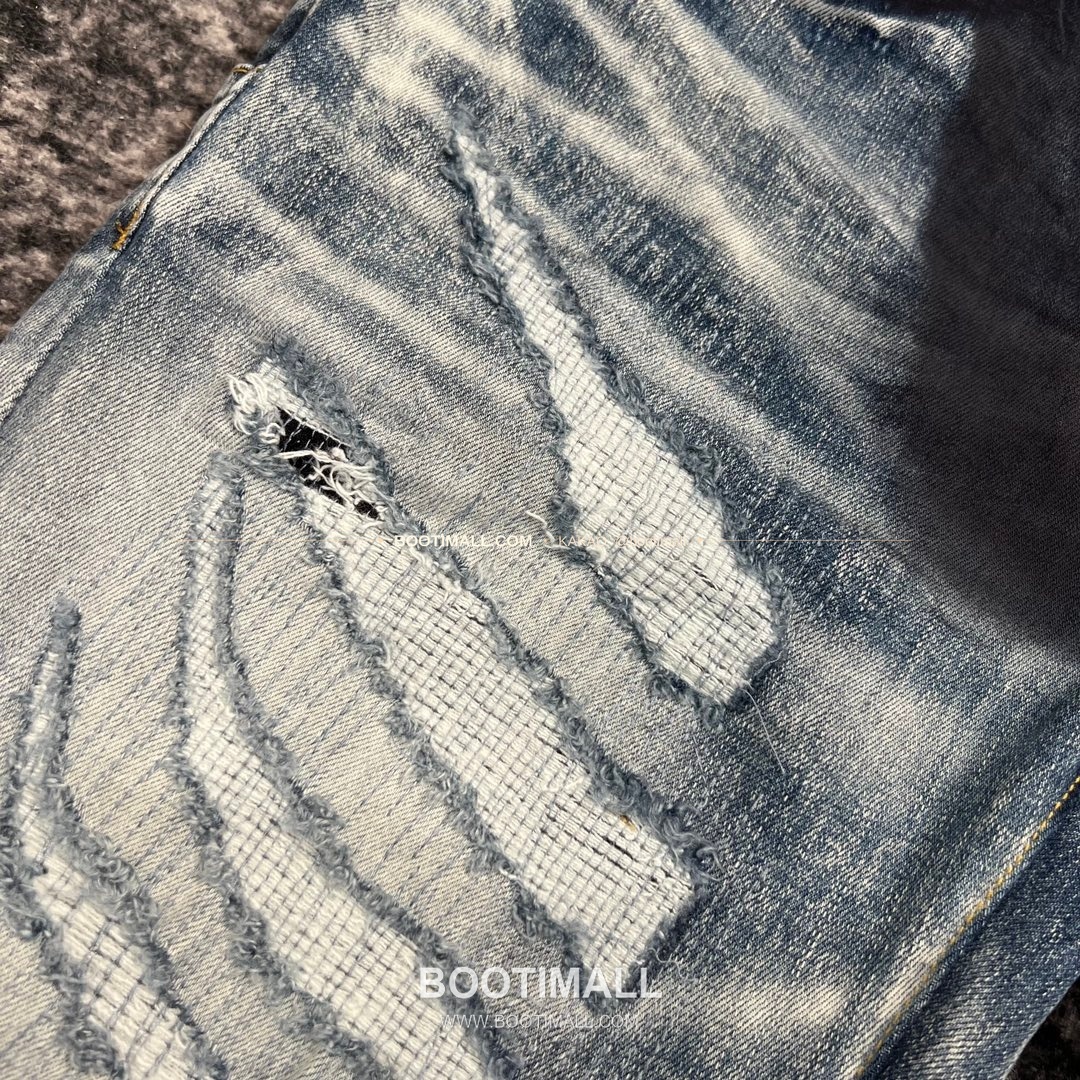 퍼플브랜드 코튼 디스트레스 슬림핏 데님 팬츠 PURPLE BRAND Cotton Distressed Slim Fit Denim Pants PU005800 5