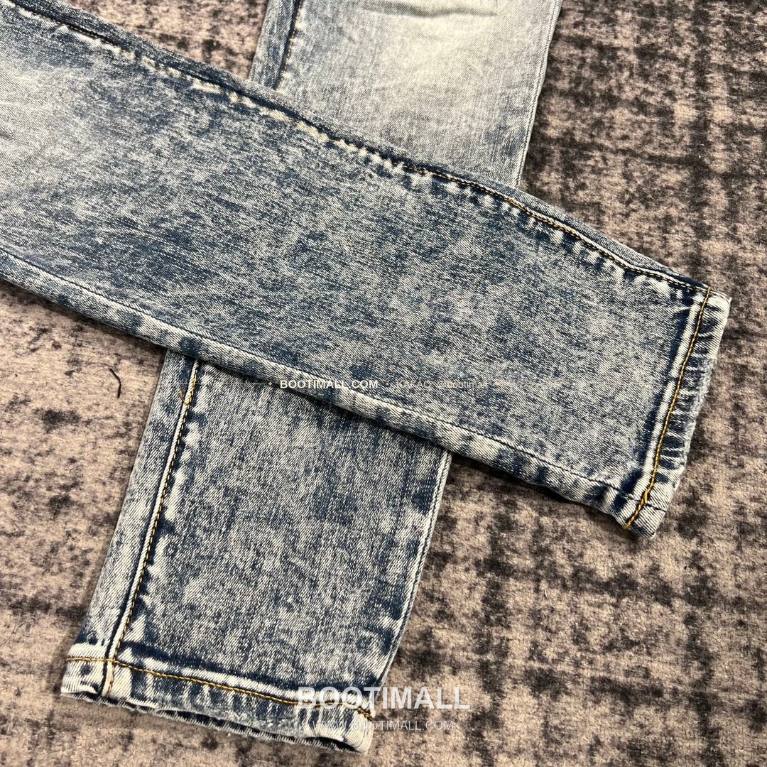 퍼플브랜드 코튼 디스트레스 슬림핏 데님 팬츠 PURPLE BRAND Cotton Distressed Slim Fit Denim Pants PU005800 8