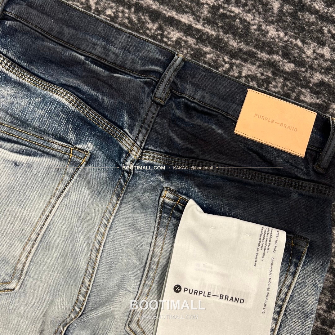 퍼플브랜드 코튼 디스트레스 슬림핏 데님 팬츠 PURPLE BRAND Cotton Distressed Slim Fit Denim Pants PU005800 9