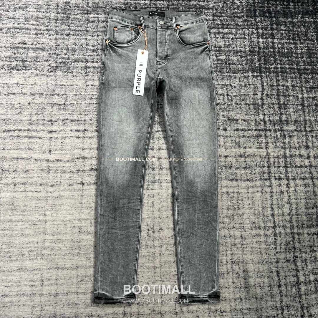 퍼플브랜드 코튼 디스트레스 슬림핏 데님 팬츠 PURPLE BRAND Cotton Distressed Slim Fit Denim Pants PU20233800 1