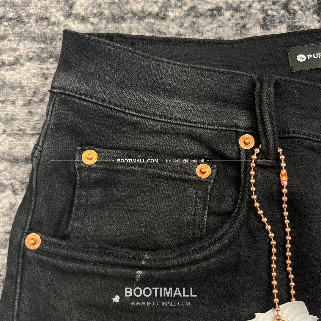 퍼플브랜드 코튼 디스트레스 슬림핏 데님 팬츠 PURPLE BRAND Cotton Distressed Slim Fit Denim Pants PU20233400 4