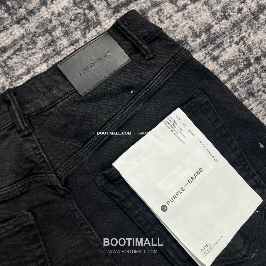 퍼플브랜드 코튼 디스트레스 슬림핏 데님 팬츠 PURPLE BRAND Cotton Distressed Slim Fit Denim Pants PU20233400 9