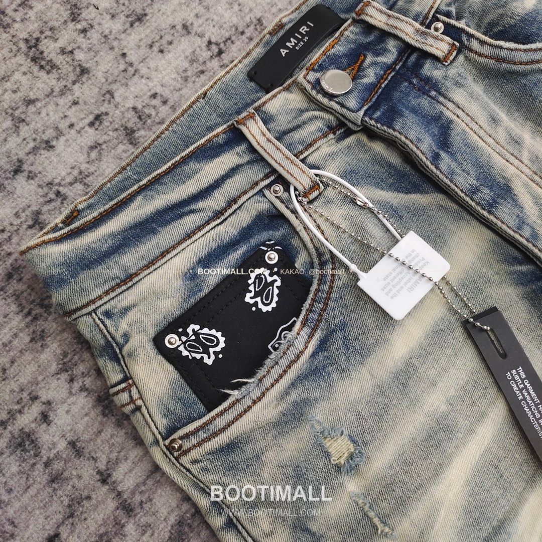 아미리 코튼 슬림핏 데님 팬츠 AMIRI Cotton Slim Fit Denim Pants PHM68000 3
