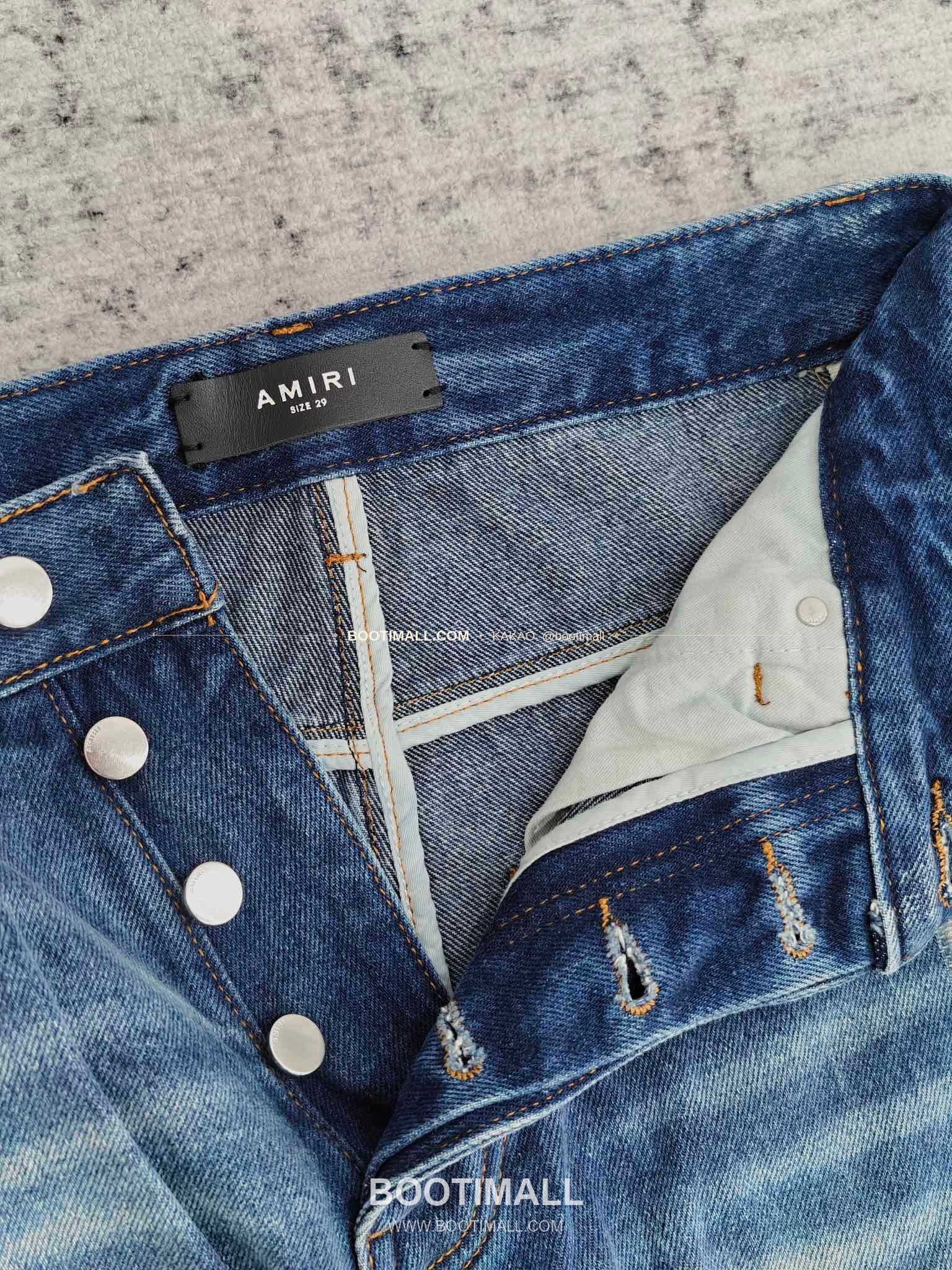아미리 코튼 와이드핏 데님 팬츠 AMIRI Cotton Wide Fit Denim Pants PHM712000180 6