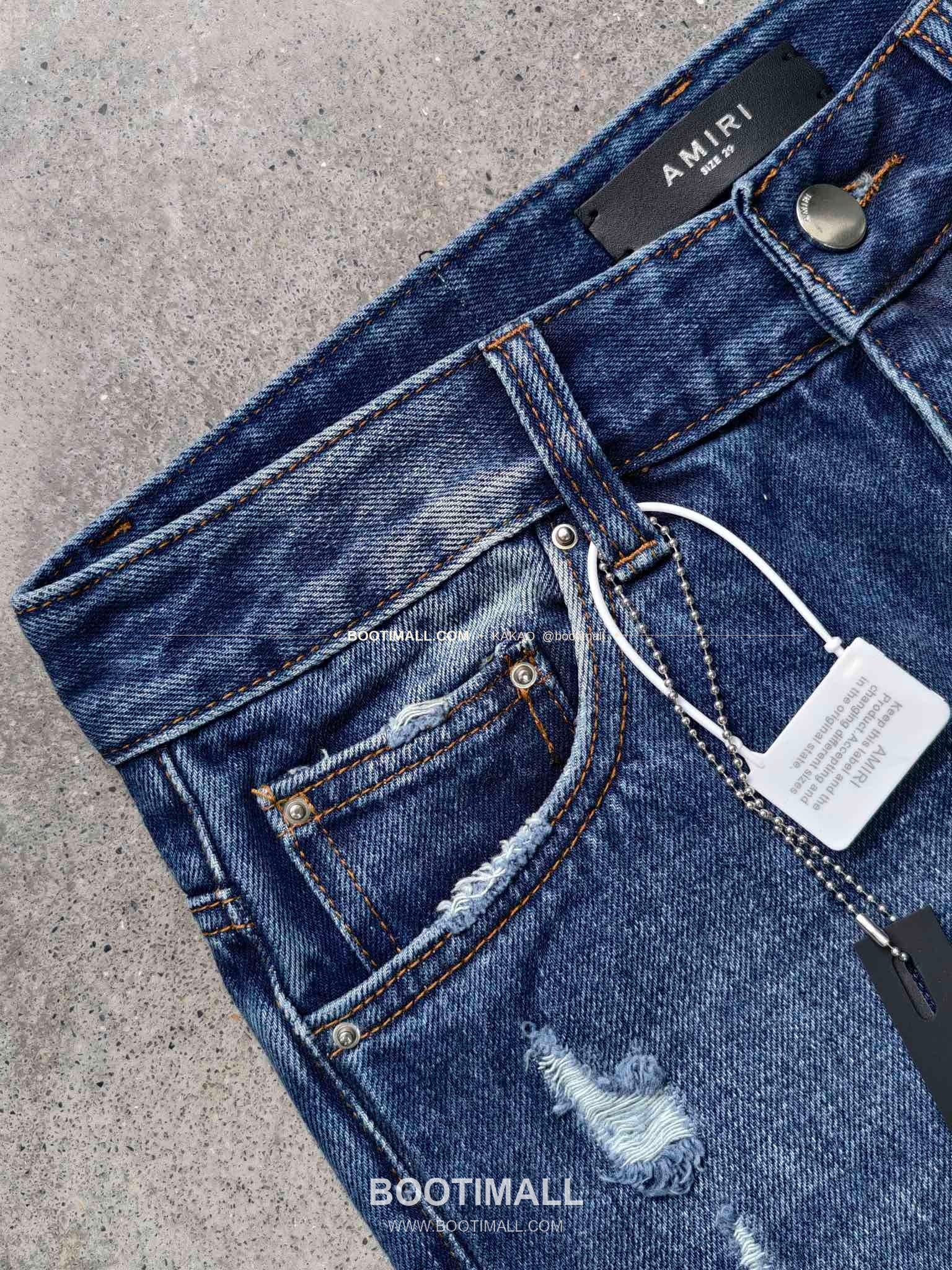 아미리 코튼 와이드핏 데님 팬츠 AMIRI Cotton Wide Fit Denim Pants PHM71300160 3
