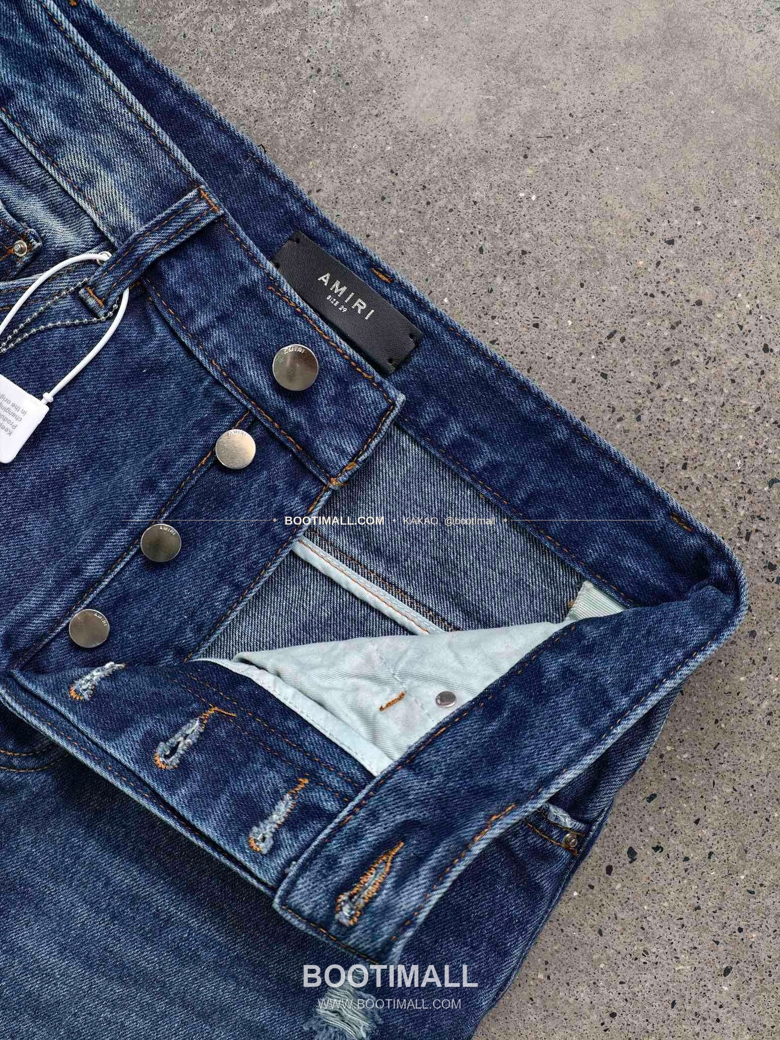 아미리 코튼 와이드핏 데님 팬츠 AMIRI Cotton Wide Fit Denim Pants PHM71300160 7
