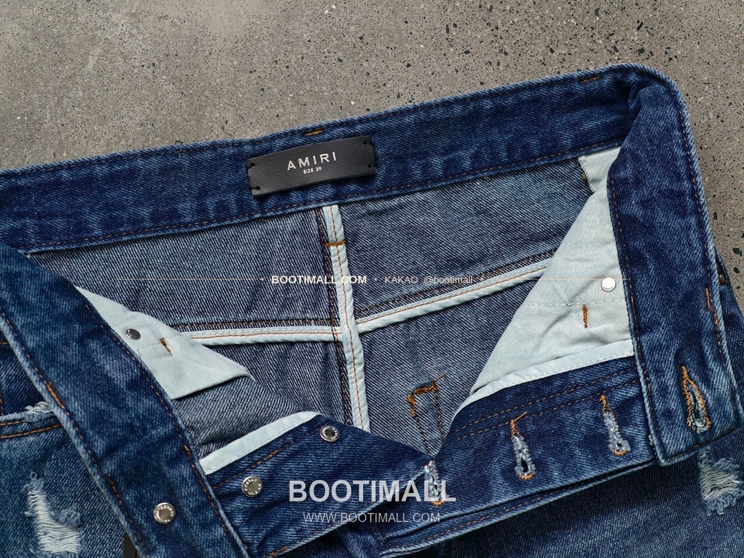 아미리 코튼 와이드핏 데님 팬츠 AMIRI Cotton Wide Fit Denim Pants PHM71300160 8