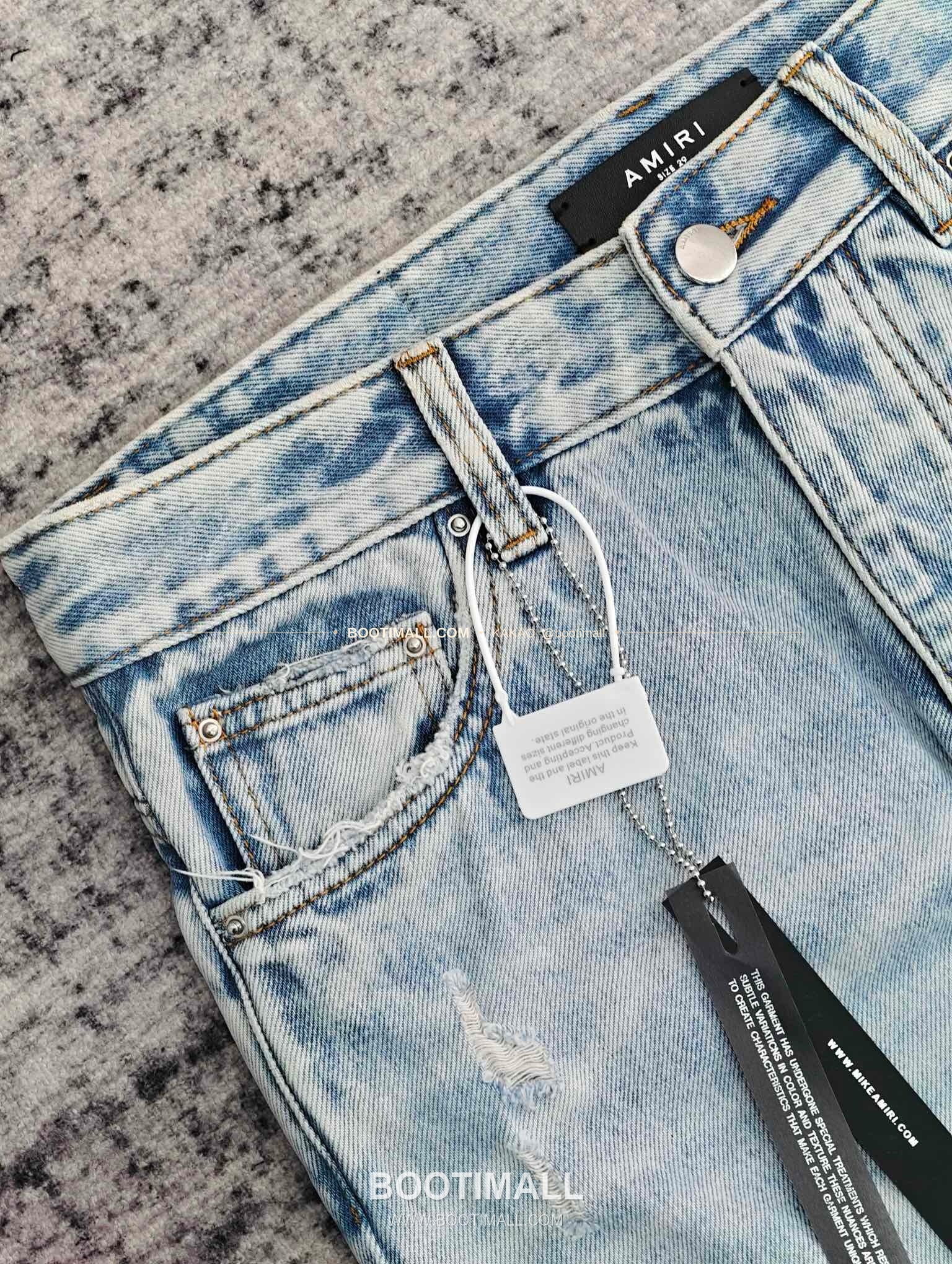 아미리 코튼 와이드핏 데님 팬츠 AMIRI Cotton Wide Fit Denim Pants PHM71300160 3