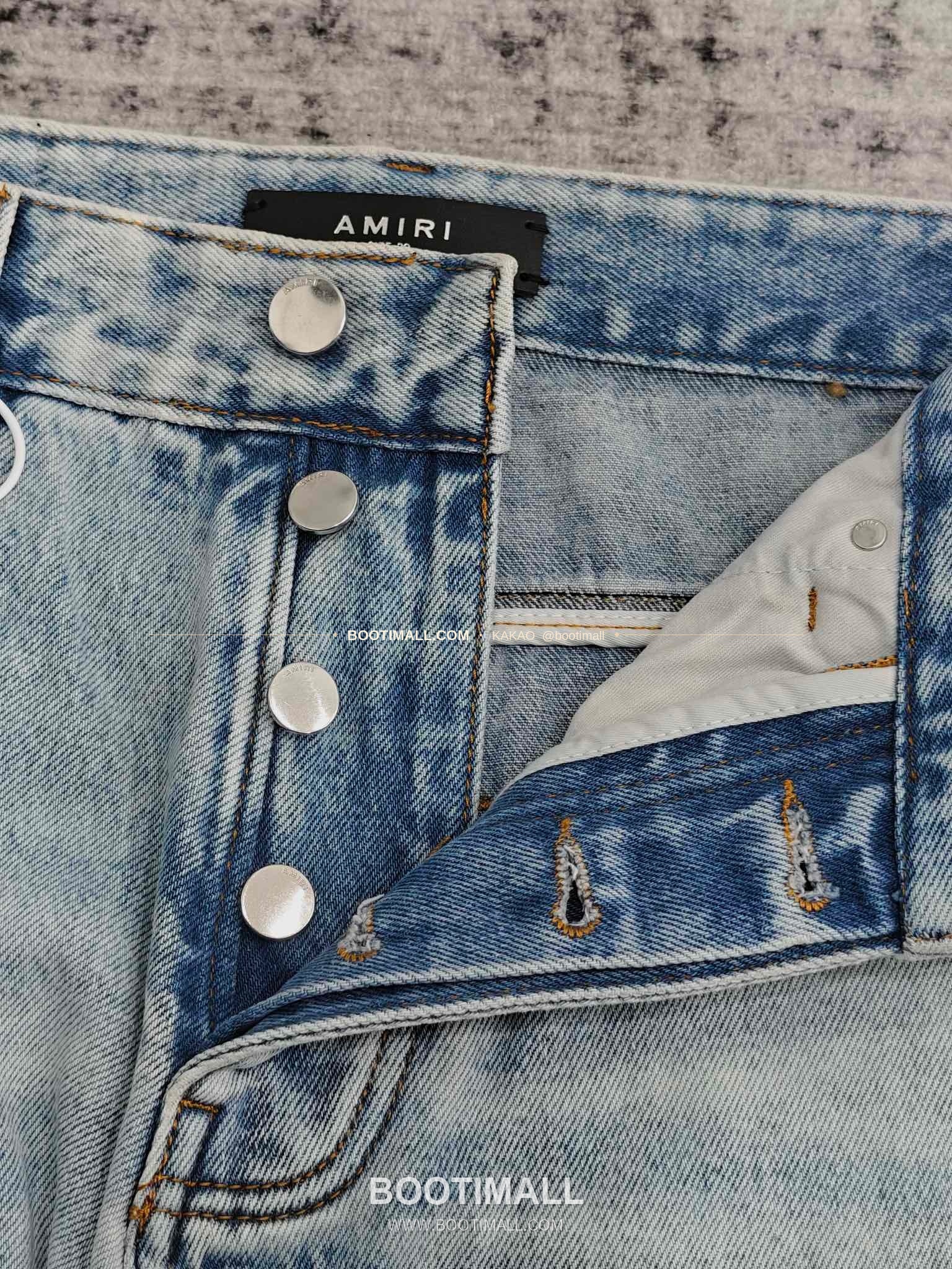 아미리 코튼 와이드핏 데님 팬츠 AMIRI Cotton Wide Fit Denim Pants PHM71300160 5