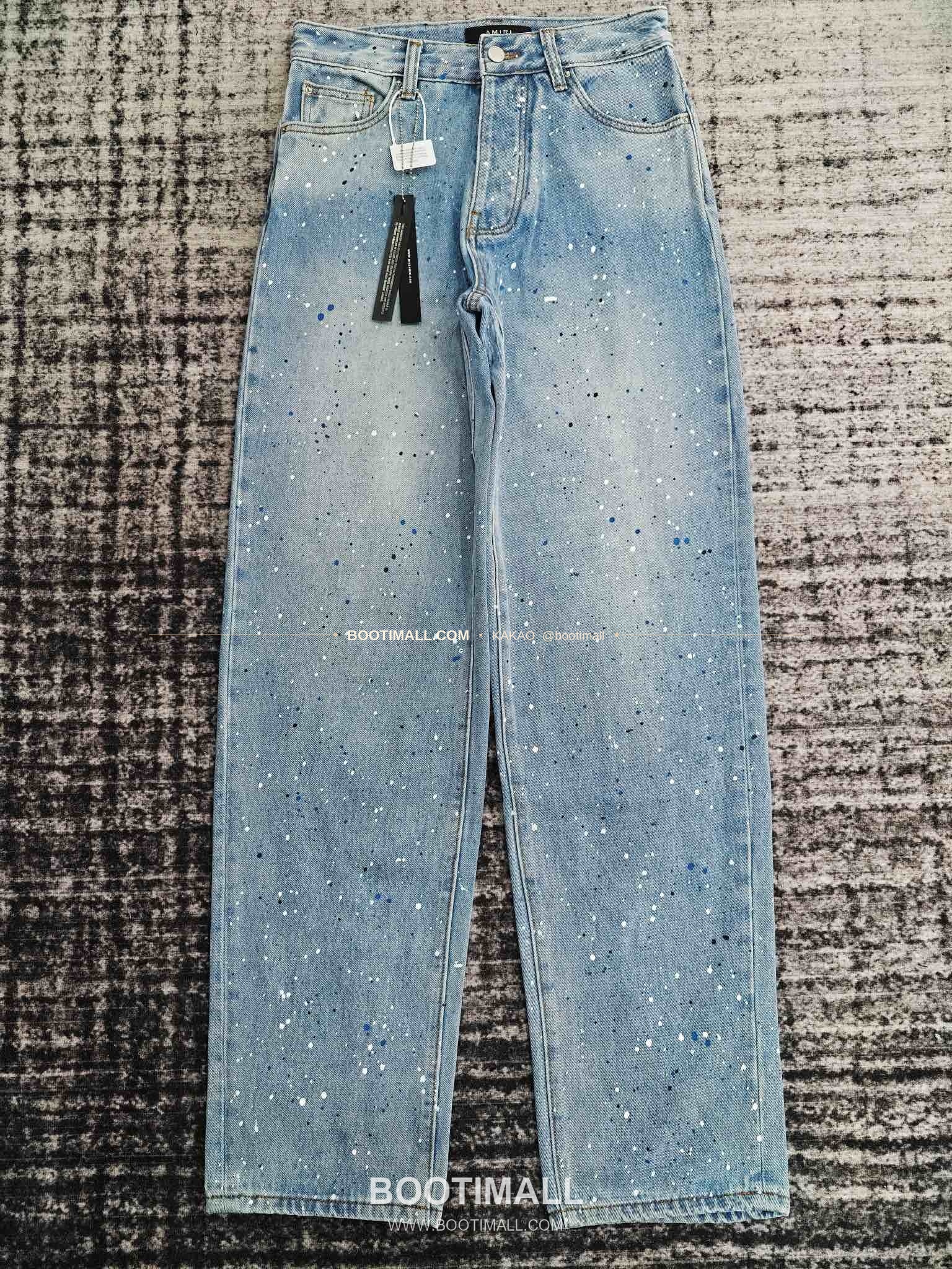 아미리 코튼 와이드핏 데님 팬츠 AMIRI Cotton Wide Fit Denim Pants PHM71300160 1