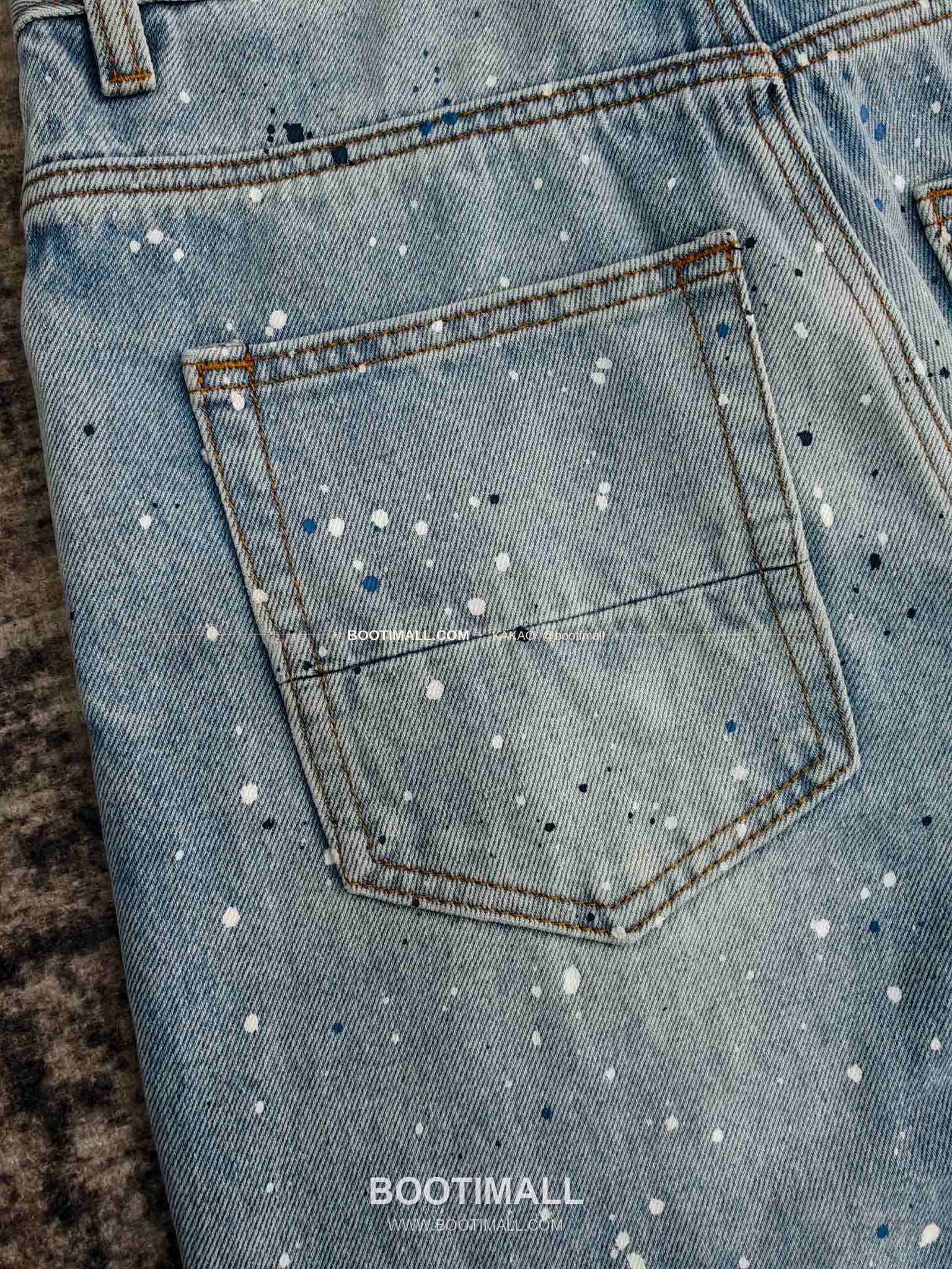 아미리 코튼 와이드핏 데님 팬츠 AMIRI Cotton Wide Fit Denim Pants PHM71300160 9