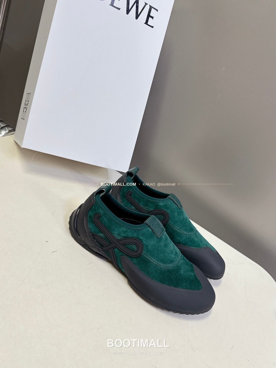 로에베 스웨이드 나일론 아나그램 러버솔 스니커즈 LOEWE Suede Nylon Anagram Rubber Sole Sneakers 2