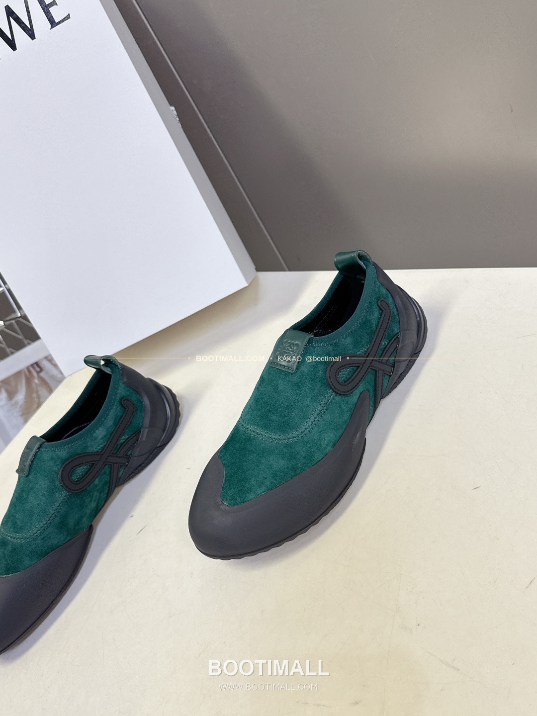 로에베 스웨이드 나일론 아나그램 러버솔 스니커즈 LOEWE Suede Nylon Anagram Rubber Sole Sneakers 3