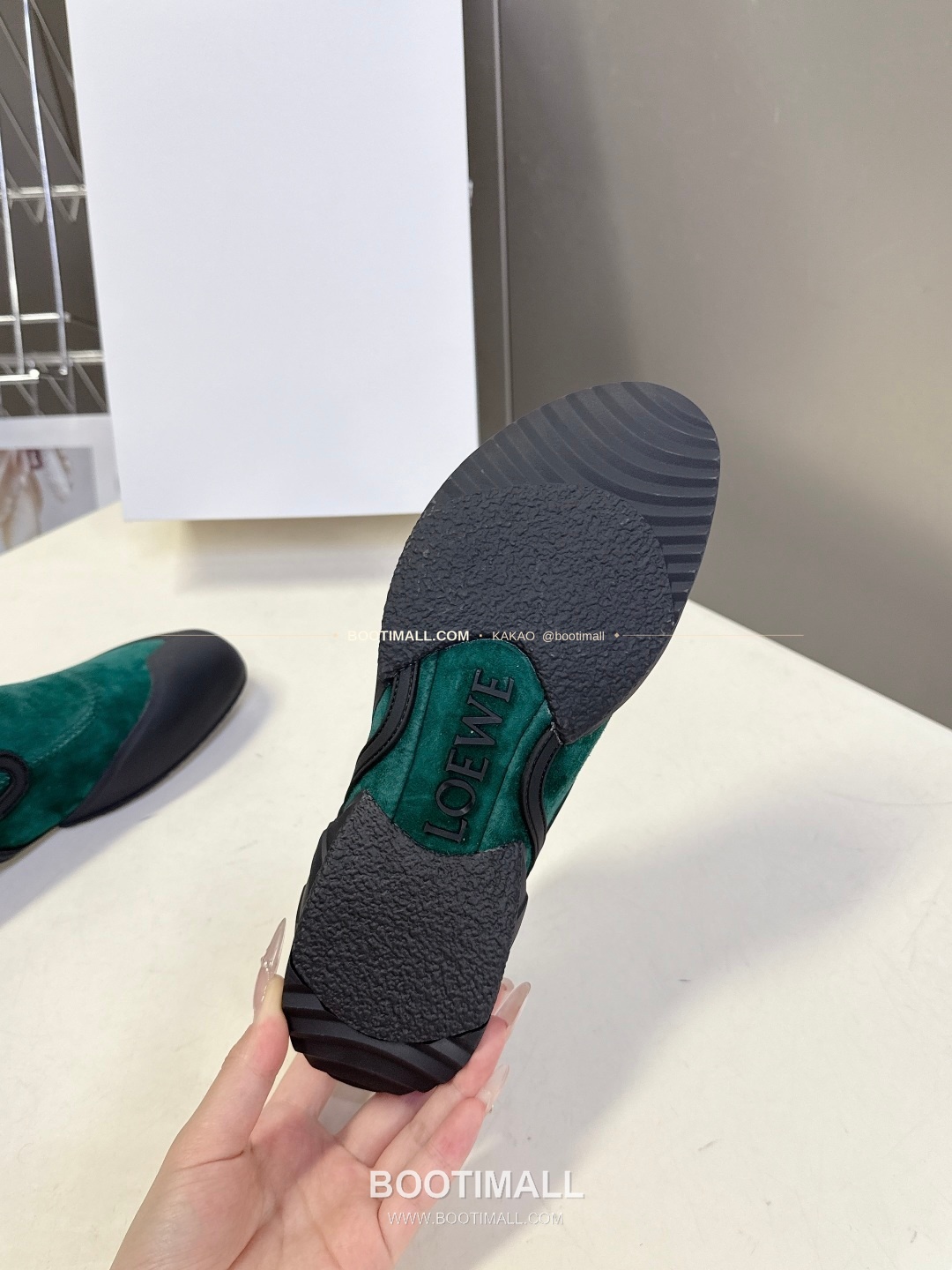 로에베 스웨이드 나일론 아나그램 러버솔 스니커즈 LOEWE Suede Nylon Anagram Rubber Sole Sneakers 9