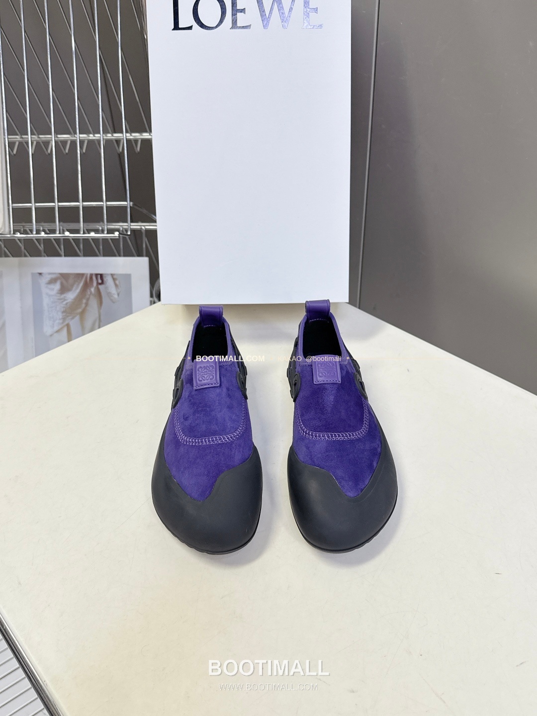 로에베 스웨이드 나일론 아나그램 러버솔 스니커즈 LOEWE Suede Nylon Anagram Rubber Sole Sneakers 1